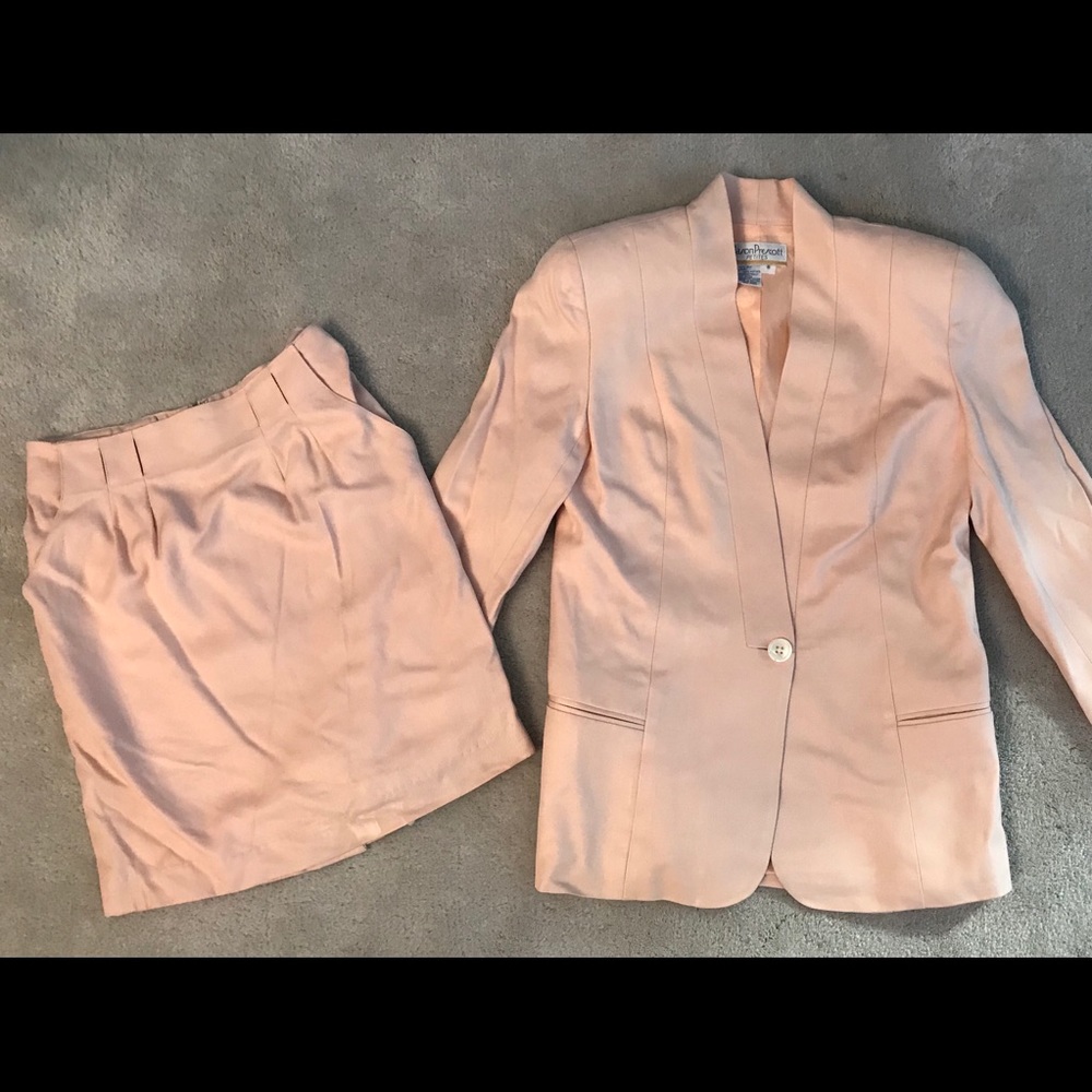 100% Silk Suit {NWOT}